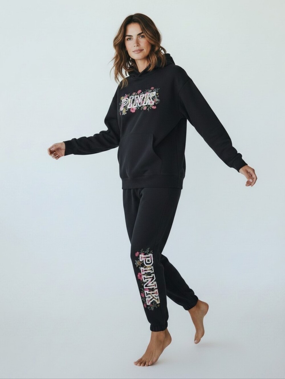 PINK Floral Tracksuit